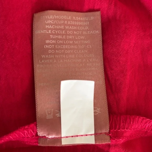 🆕 Chic iyla Coral/Red V-Neck Dress, NWT, Size XL - Picture 12 of 12